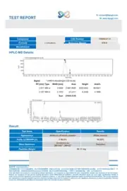SS-31 50 mg third-party report: first page, low-resolution preview